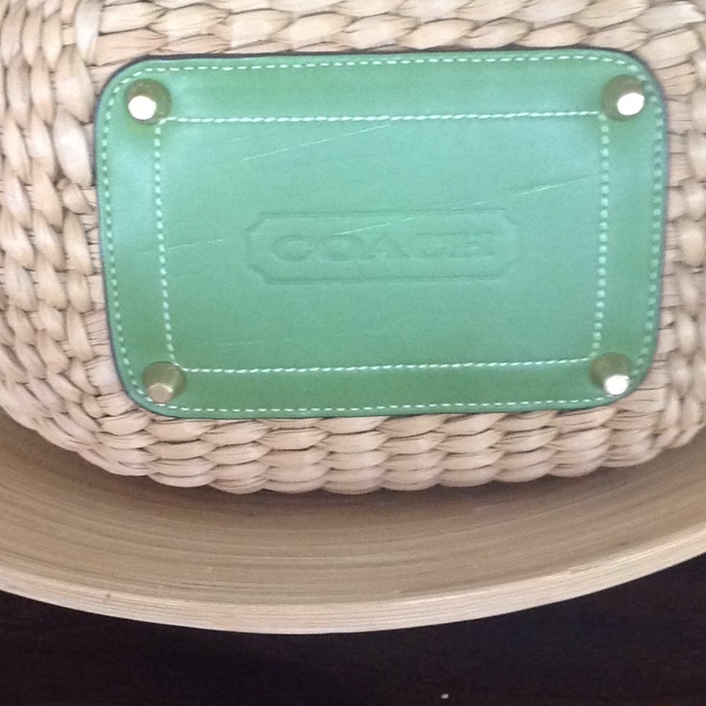 Coach basket bag green detail super clean. - Picture 2 of 5
